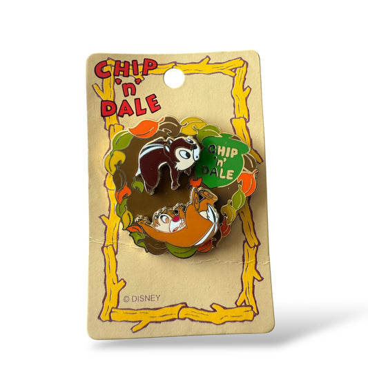 JDS Autumn Chip n' Dale Tumbling Spinner Pin