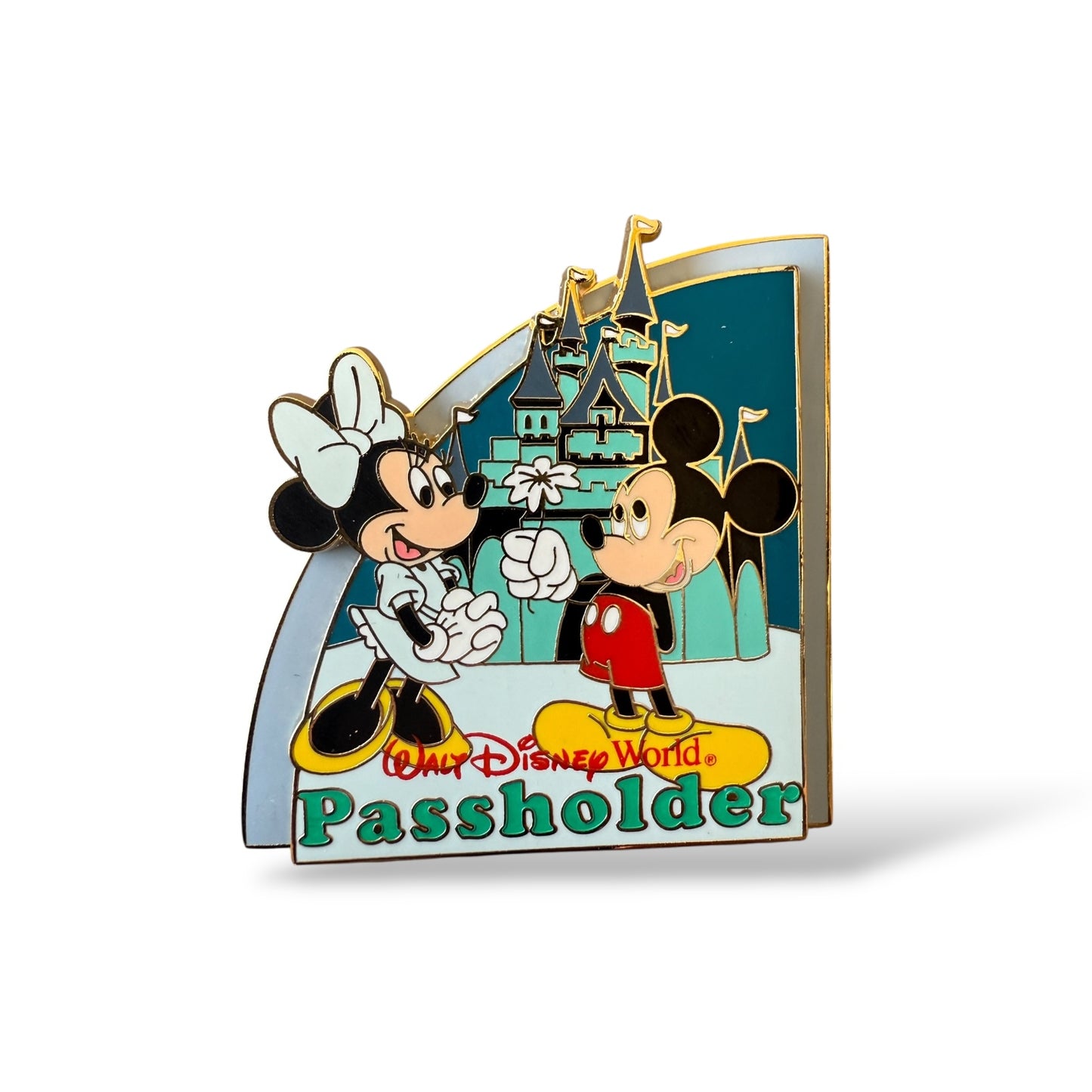 WDW 2008 Passholder Mickey & Minnie at Magic Kingdom Pin