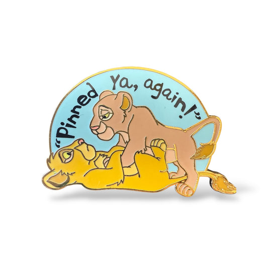 Disney Parks Simba and Nala Pinned Ya Again Pin