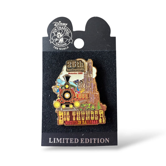 WDW Big Thunder Mountain Railroad 25th Anniversary Donald Duck and Goofy Pin