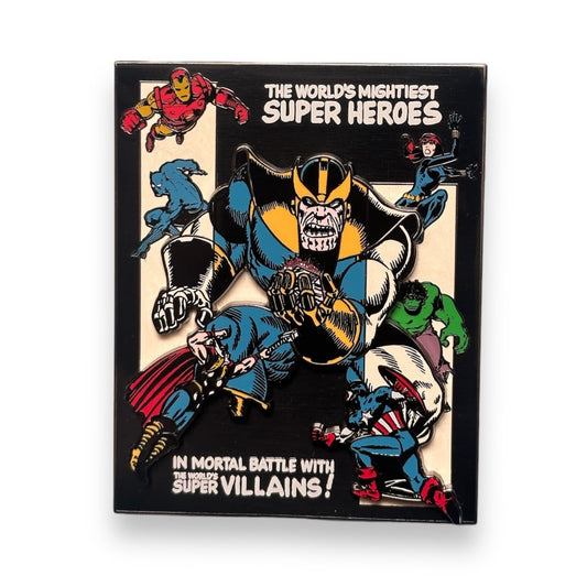 Disney Store Marvel Thanos Comic Cover Jumbo Pin