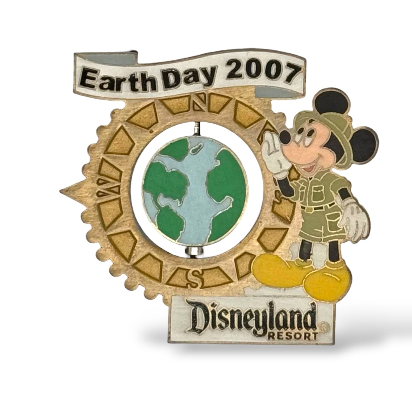 DLR Earth Day 2007 Mickey Mouse Spinner Pin