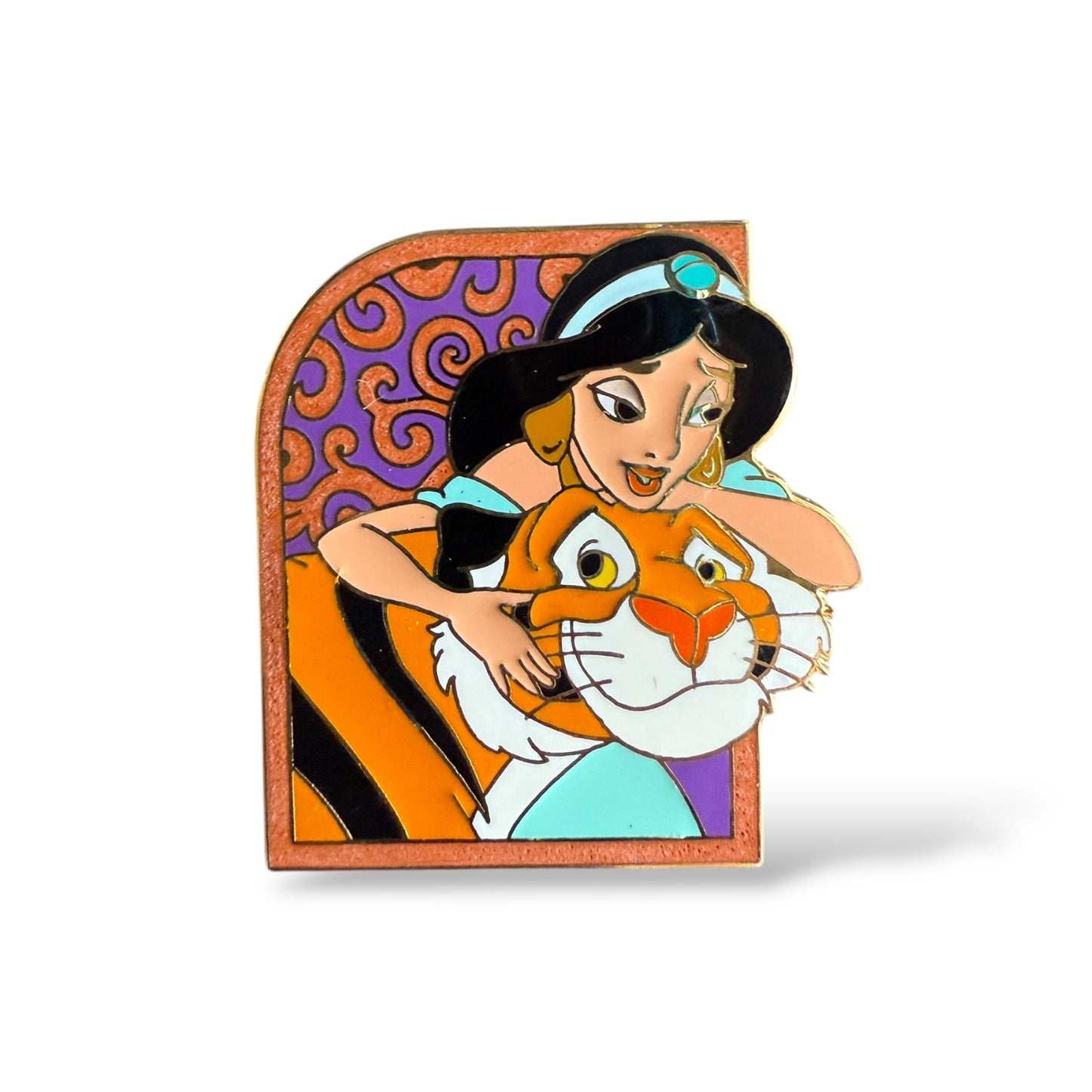 Disney Parks Princesses With Their Horses Jasmine and Rajah Pin