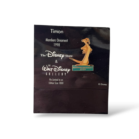Disney Parks Members Ornament Timon Pin