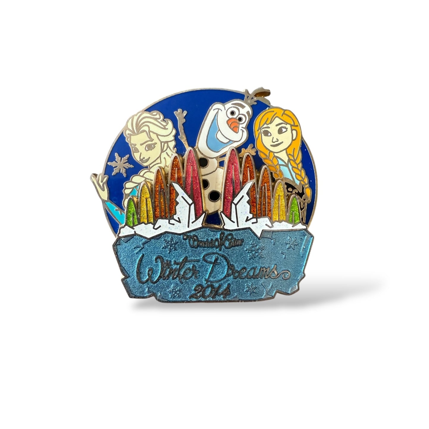 DCA World of Color 2014 Winter Dreams Anna, Elsa, and Olaf Pin