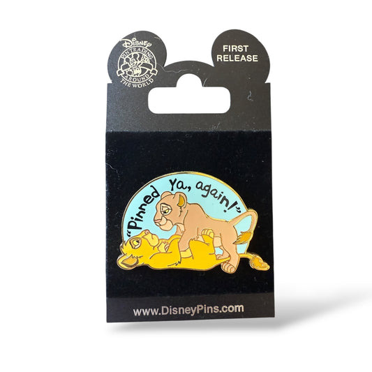Disney Parks Simba and Nala Pinned Ya Again Pin