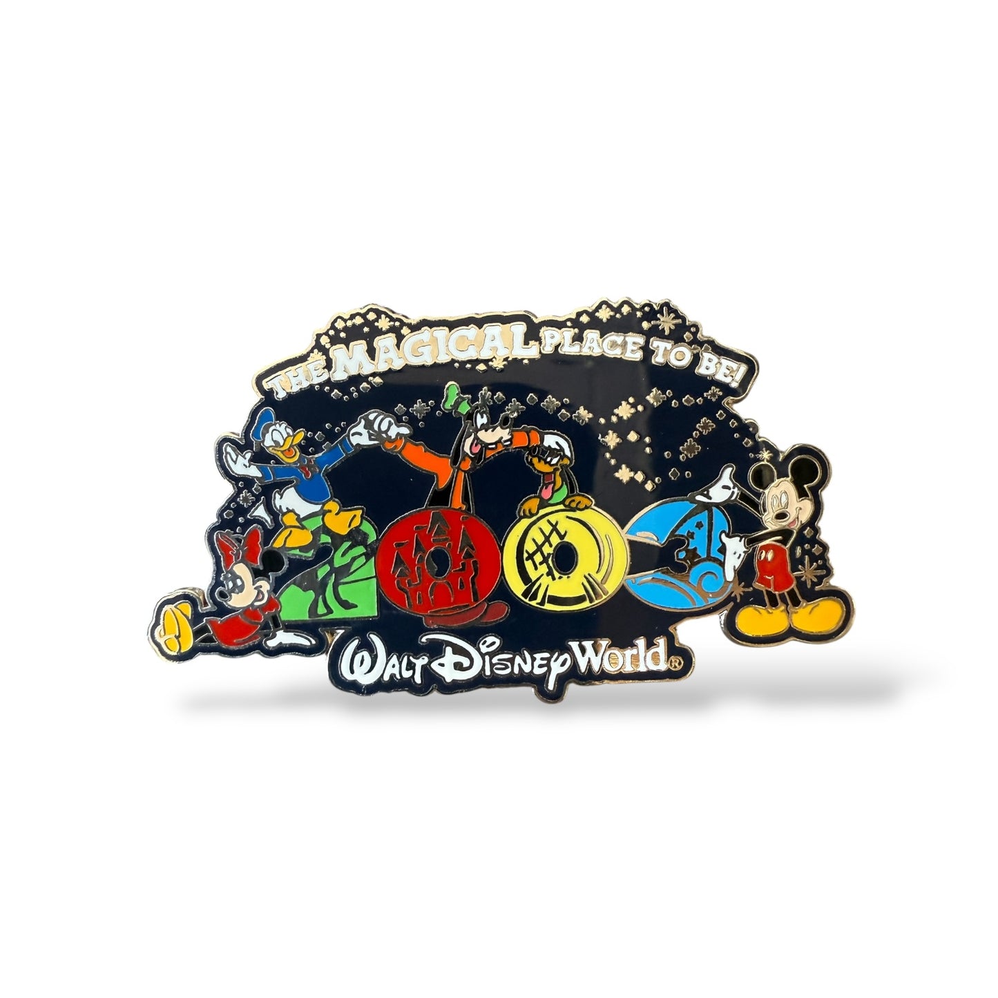 WDW The Magical Place To Be 2003 Mickey, Minnie, Donald, Goofy, and Pluto Pin