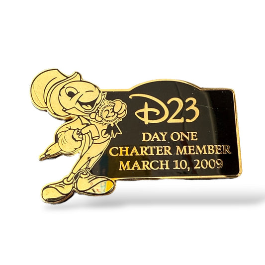 D23 Day One Charter Member Jiminy Cricket Pin