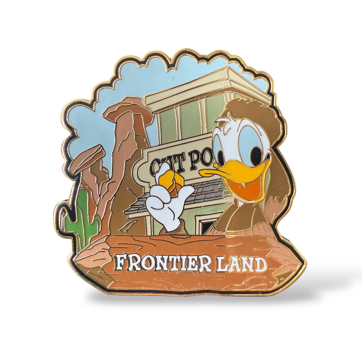 WDW Magic Kingdom Land Donald Frontierland Pin