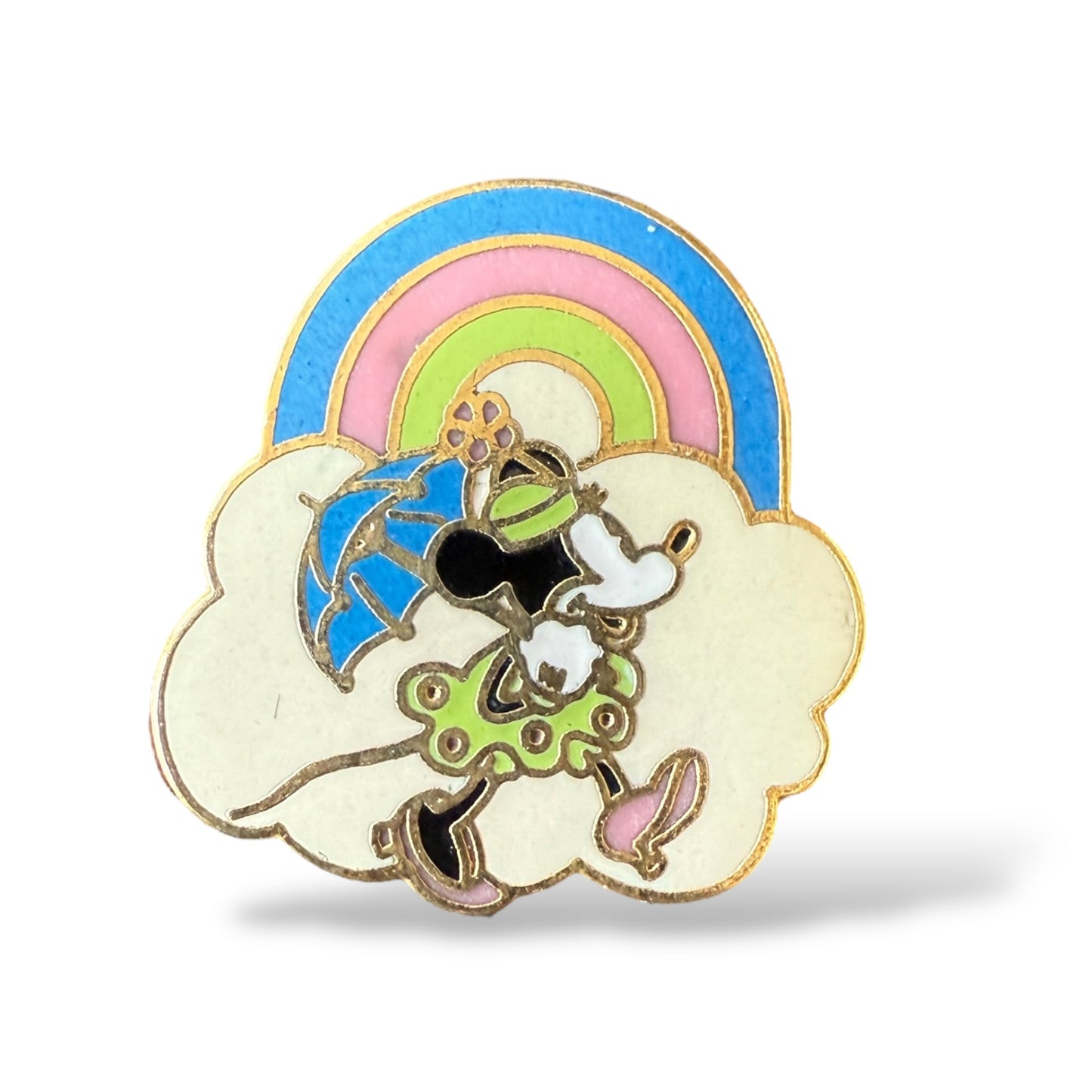 Disney Parks Minnie Walking Under a Rainbow Pin