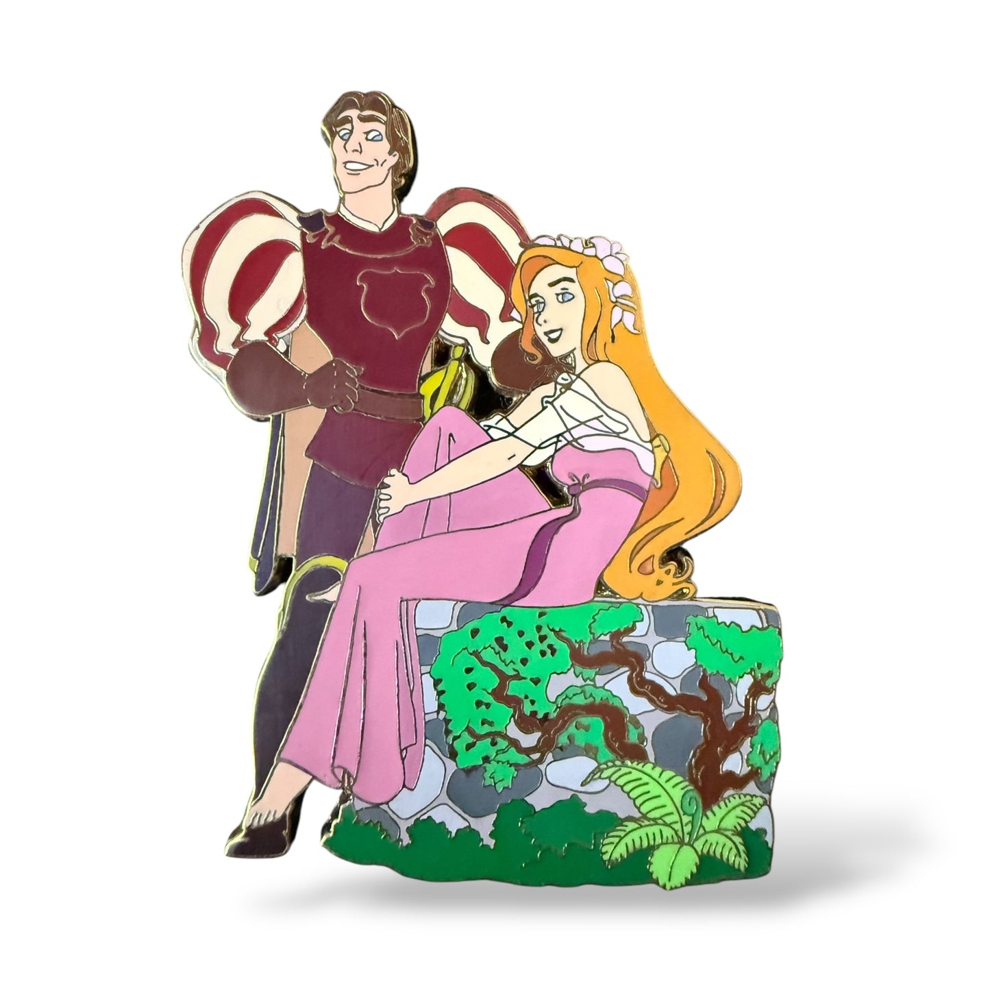 Disney Shopping Giselle and Prince Edward Enchanted Jumbo Pin