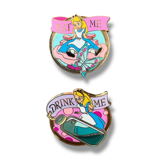 DLR Alice in Wonderland Eat Me, Drink Me Pin
