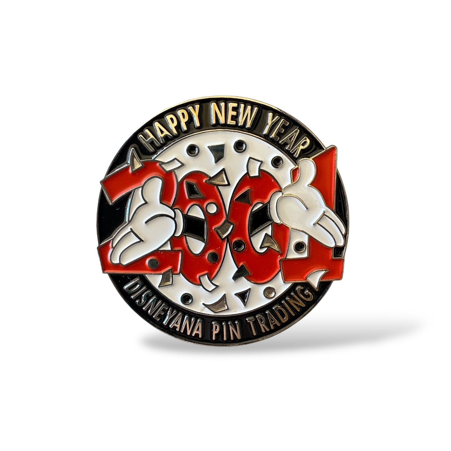 Happy New Year 2001 Disneyana Pin Trading Fantasy Pin