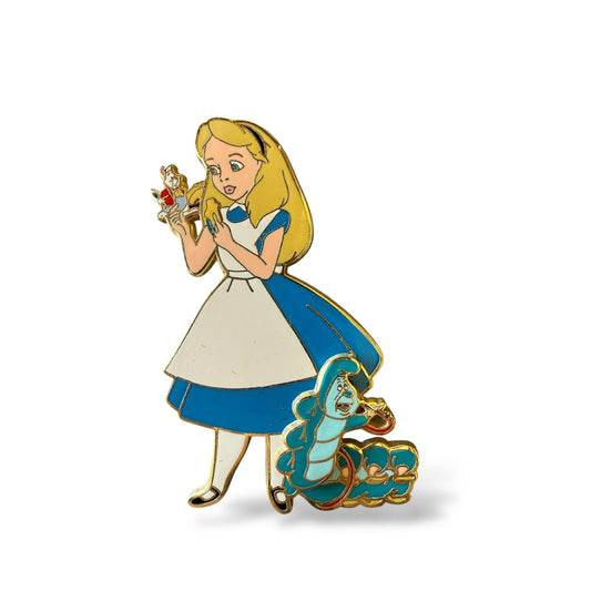 WDW Mickey's Super Star Trading Team Alice and Caterpillar Pin