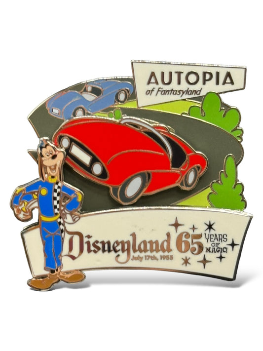 DLR 65 Years of Magic Autopia Goofy Pin