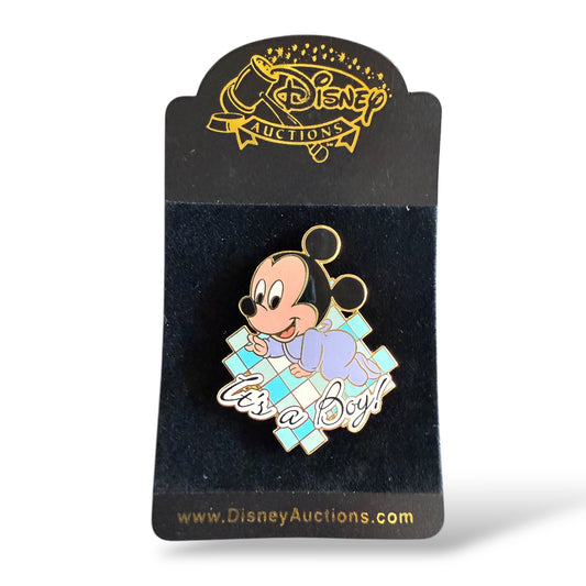 Disney Auctions Baby Mickey Mouse It's a Boy! Pin