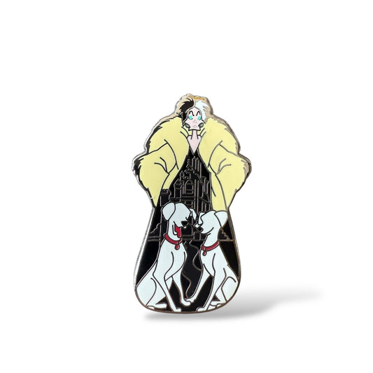 Disney Parks Overshadowing Villains Mystery Cruella De Vil, Pongo and Perdita Pin