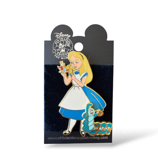 WDW Mickey's Super Star Trading Team Alice and Caterpillar Pin