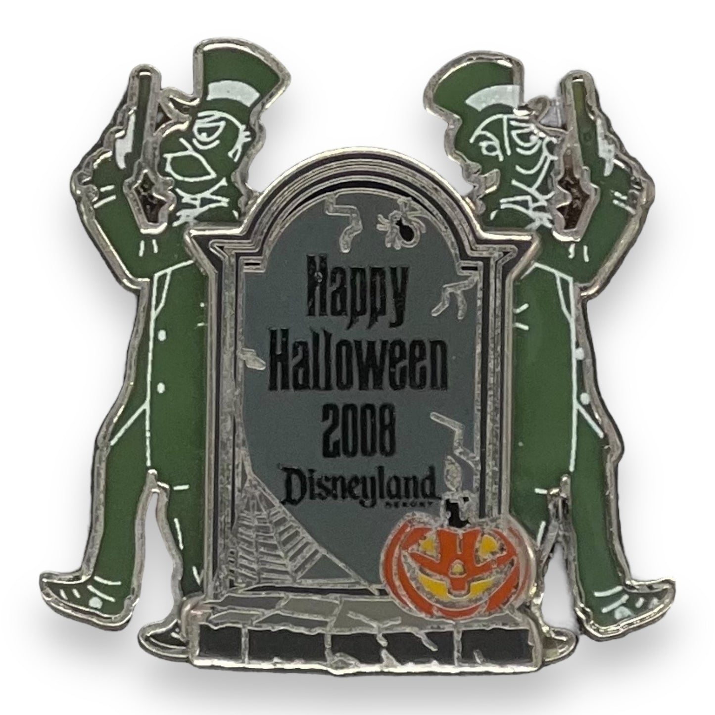 DLR Happy Halloween 2008 Haunted Mansion Tombstone Dueling Pistols Pin