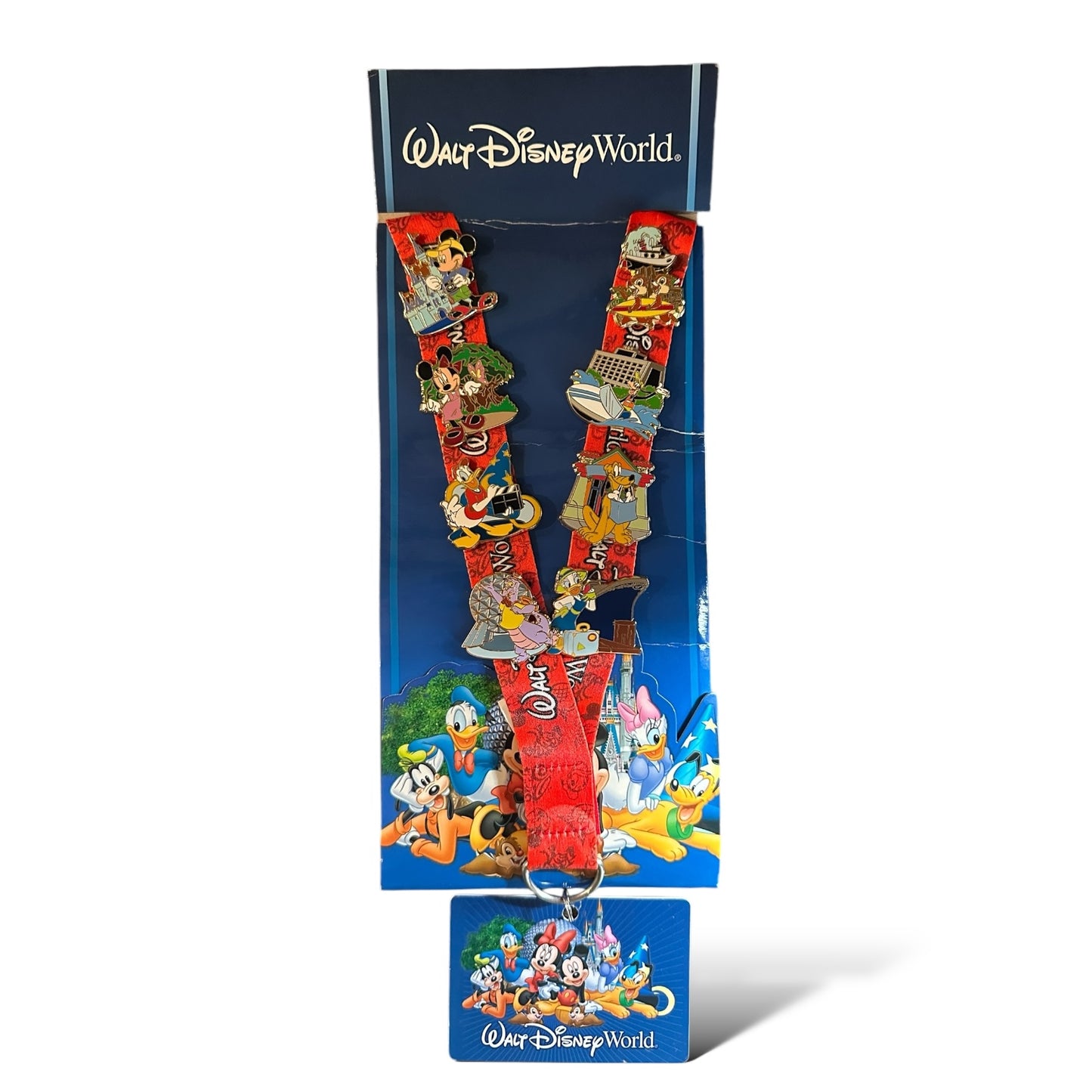 WDW Mickey and Friends Four Parks Lanyard Pin Trading Starter Set
