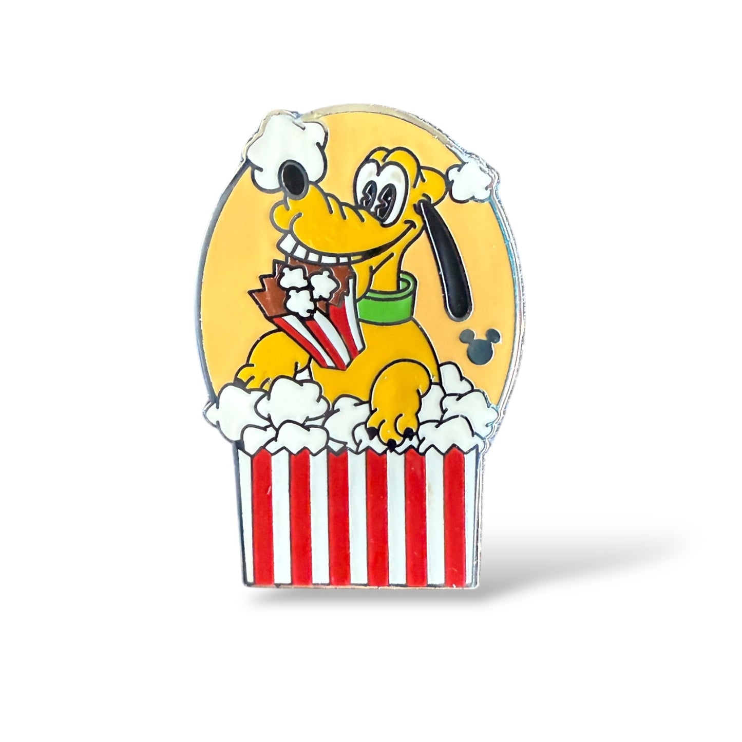 Cast Lanyard Character Popcorn Labels Pluto Hidden Mickey Pin