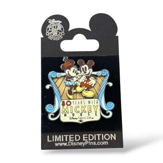 DCL 80 Years With Mickey Mouse Mickey & Minnie Pin