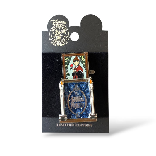DLR Haunted Mansion Stretching Room Portrait Headstone Slider Pin