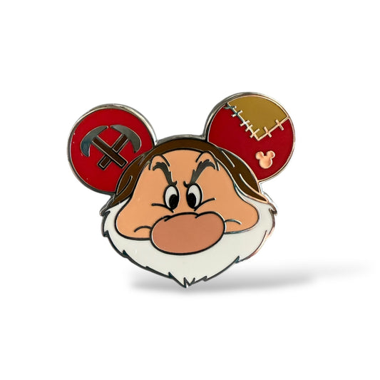 Cast Lanyard Ear Hats Grumpy Hidden Mickey Pin