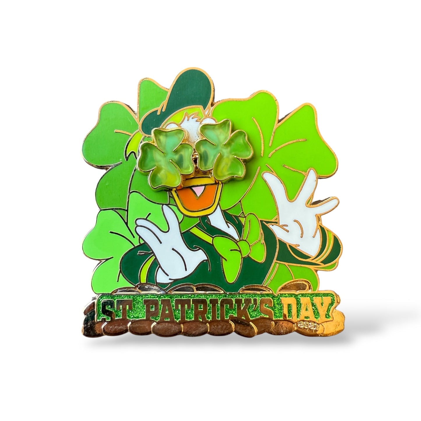 DLR Donald Duck St Patricks Day 2021 Pin