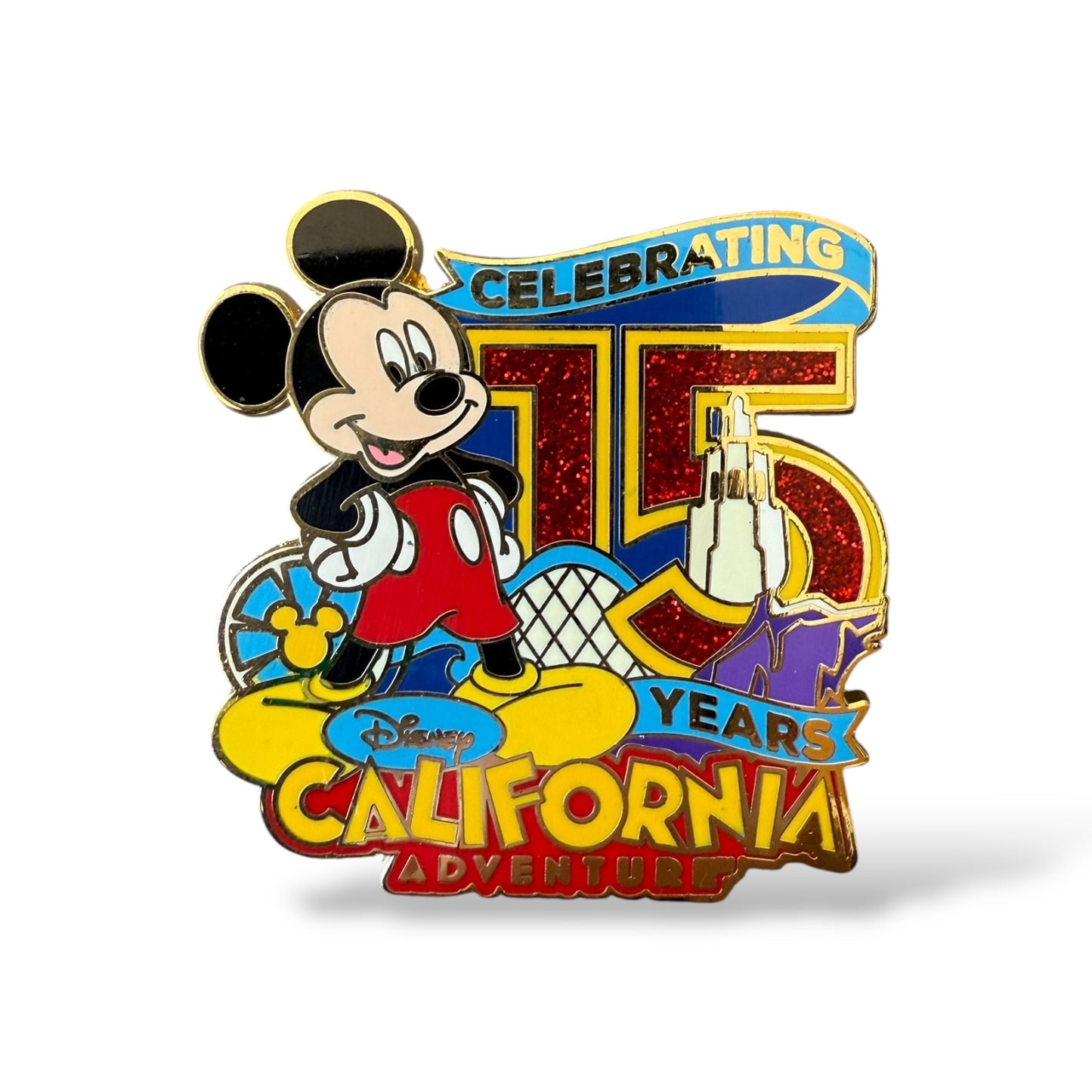 DEC Celebrating 15 years Disney California Adventure Pin