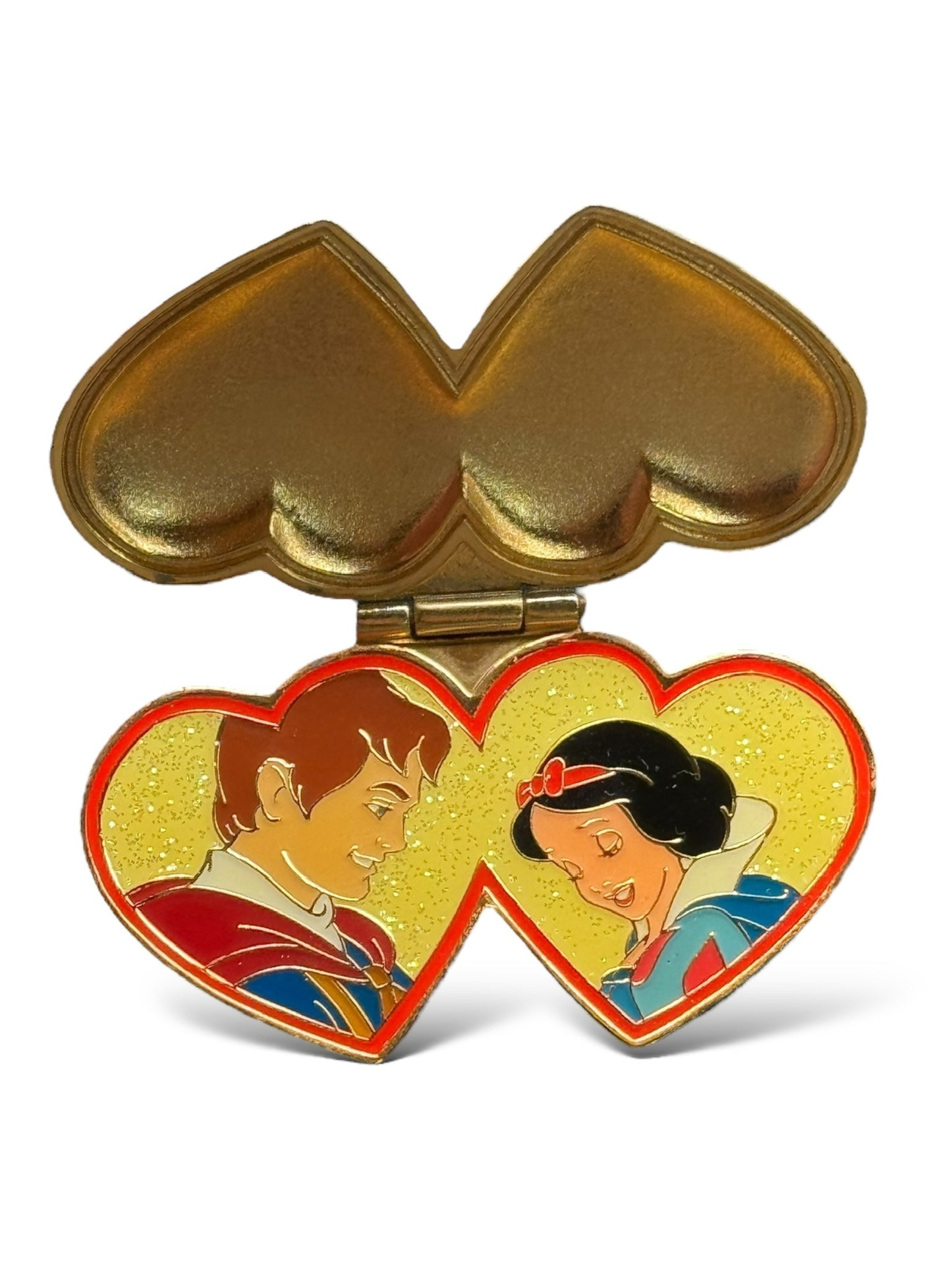 DLR Two Hearts Snow White & Prince Jeweled Hinged Pin