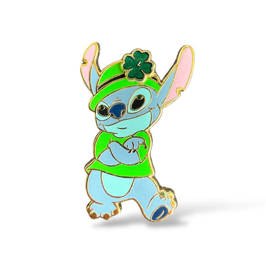 WDI Stitch Holidays Stitch St. Patrick's Day Pin