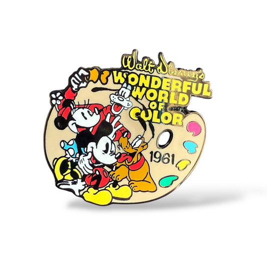 Disney Store 100 Years of Dreams Mickey, Minnie, Pluto, Goofy Wonderful World of Color Pin