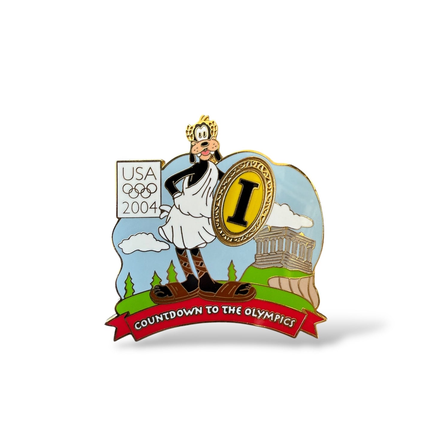 DLR Countdown To The Olympics Goofy Pin