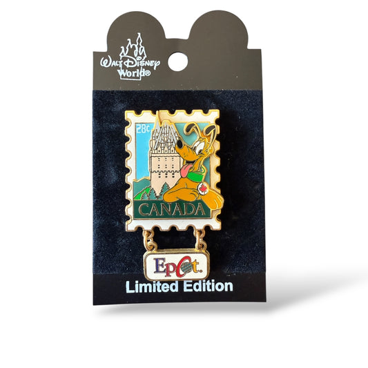 WDW EPCOT Stamp Pluto Canada Pin