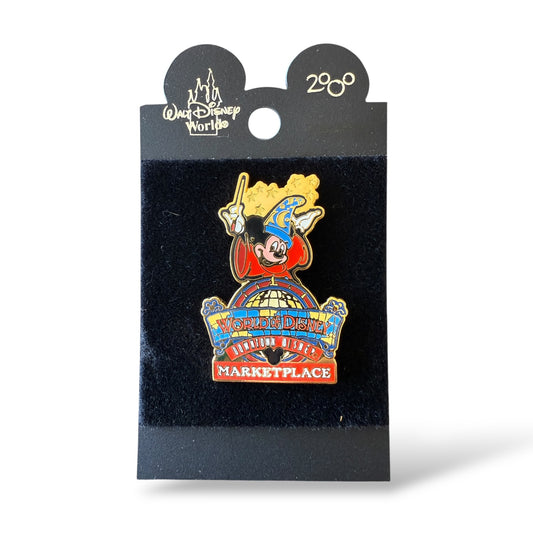 WDW Pluto's Pin Pursuit Downtown Disney Marketplace 26th Anniversary World of Disney Sorcerer Mickey Pin