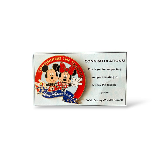 WDW Mickey and Minnie Continuing the Tradition 2002 Pin