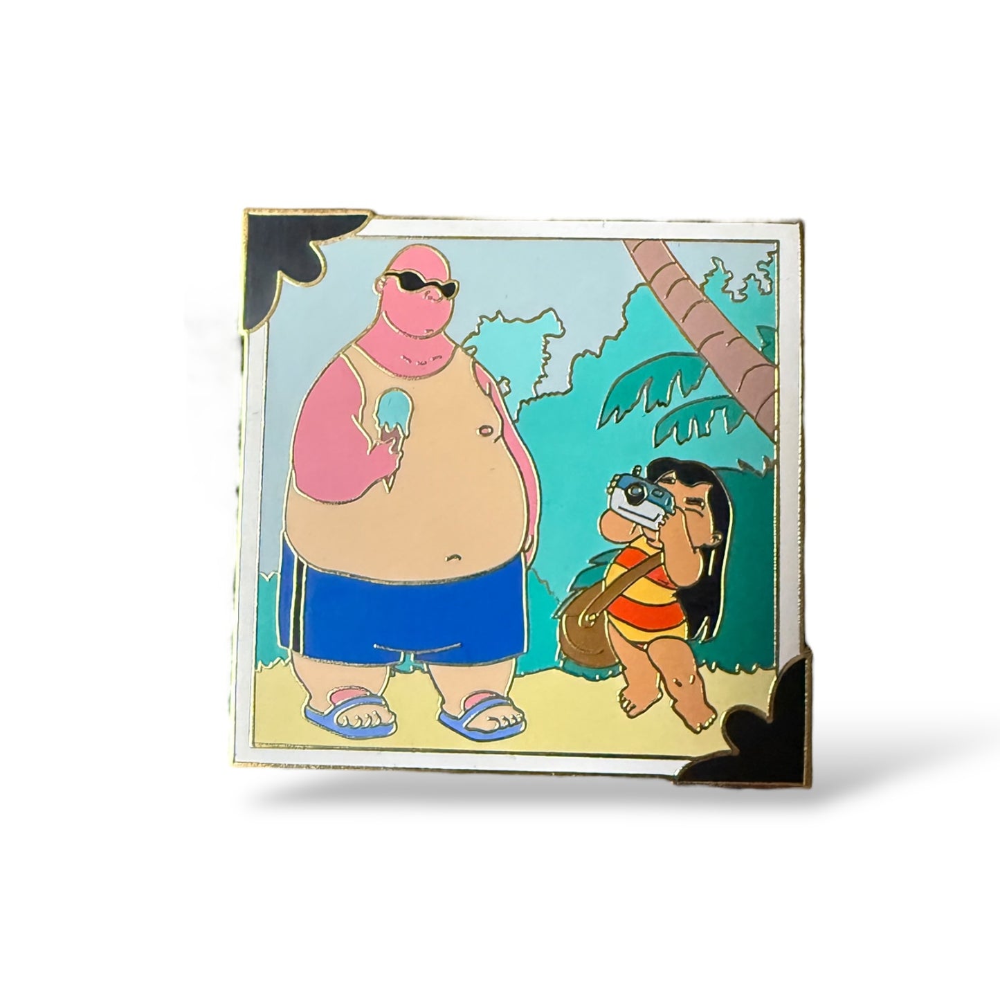 Disney Auctions Lilo and Stitch Snapshot Male Tourist Pin