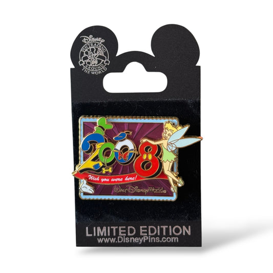 WDW White Glove Wish You Were Here 2008 Tinker Bell Pin