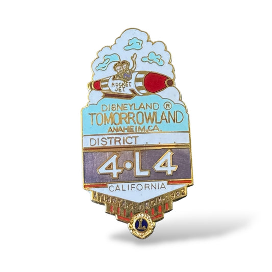 DLR Lions Club Atlanta, Georga Rocket Jets 1982 Pin