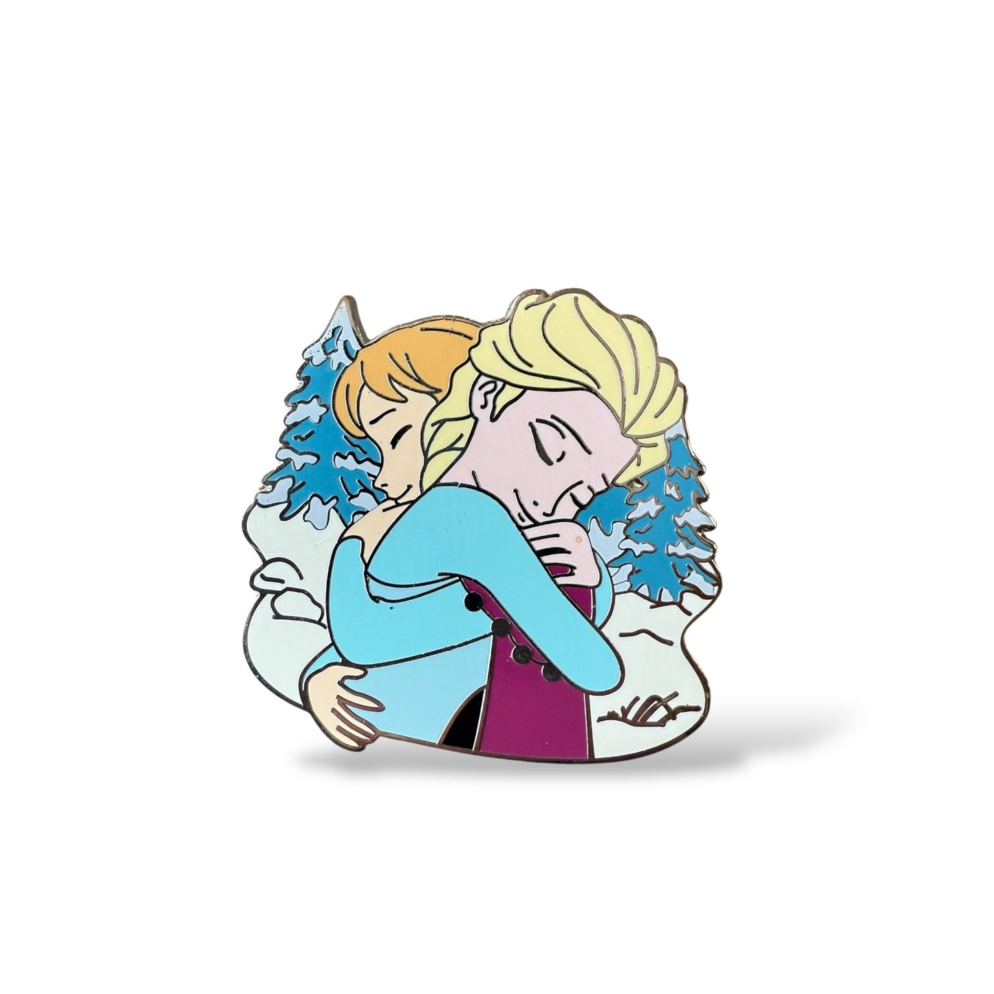 Disney Parks Hugs Mystery Elsa and Anna Pin
