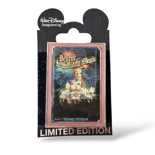 WDI Sleeping Beauty Castle Believe In Holiday Magic Pin