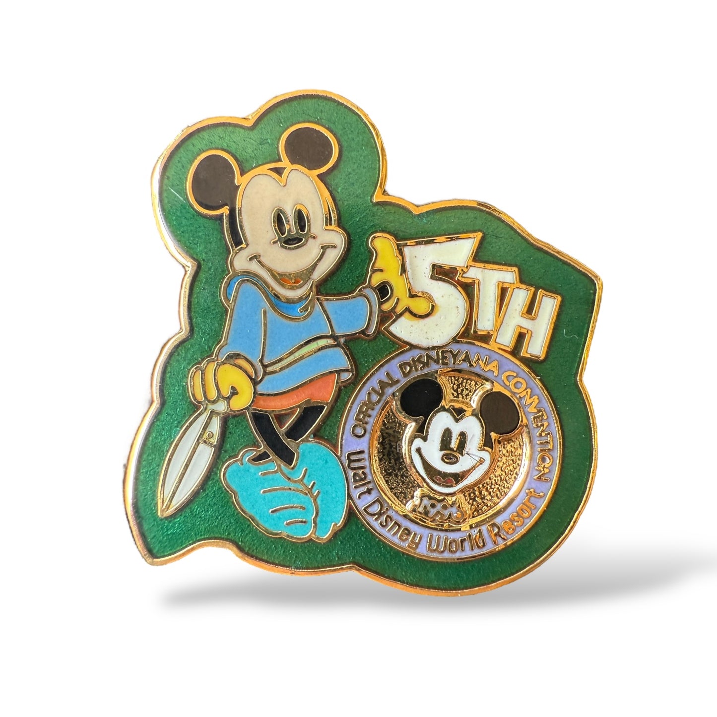 WDW 5th Disneyana Convention Logo Mickey Mouse Pin