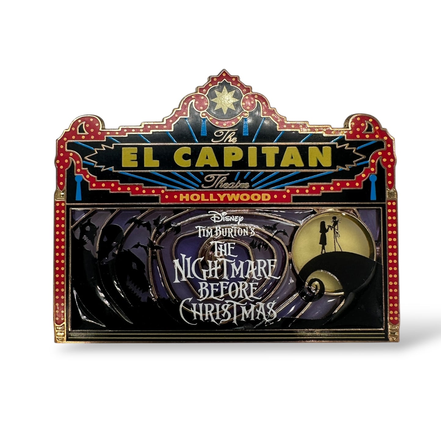 DSSH Nightmare Before Christmas Stain Glass Marquee Pin