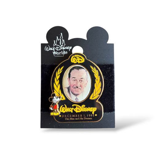 WDW Walt's 100th Birthday The Man and His Dreams Walt Disney and Mickey Pin