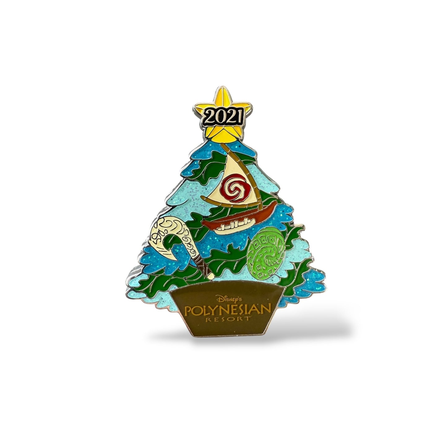 WDW Christmas Resorts The Polynesian Pua Pin