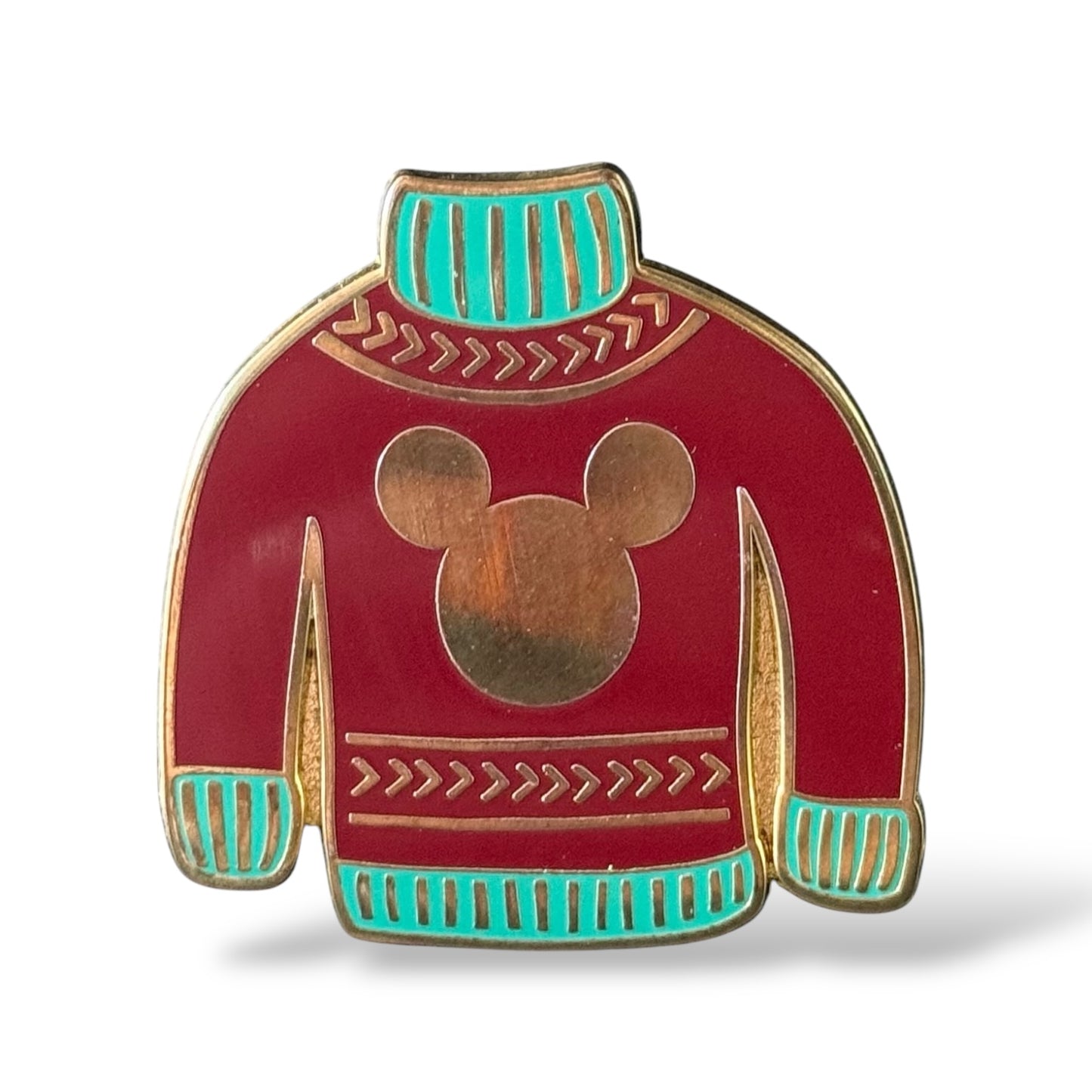 Disney Parks Holiday 2018 Red Sweater Pin