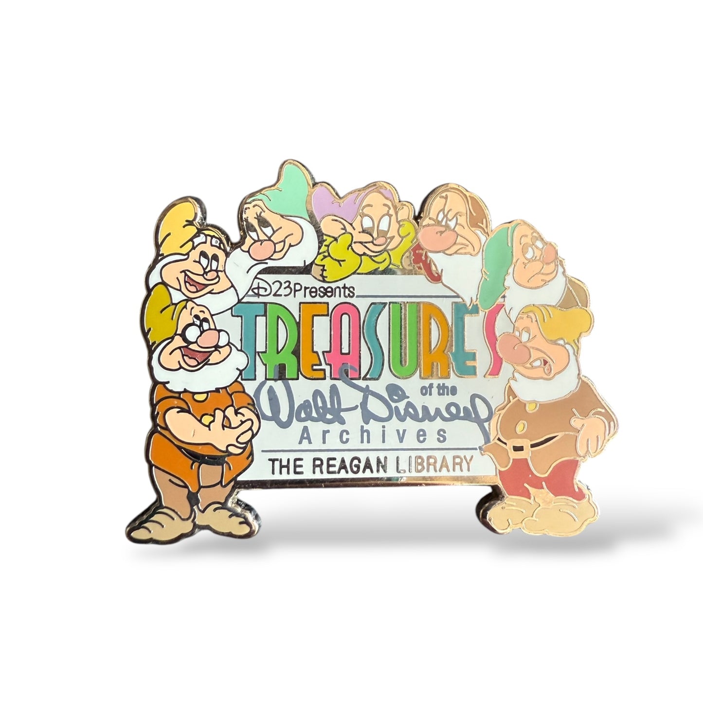 D23 The Seven Dwarfs Treasures of the Walt Disney Archives The Reagan Library Pin