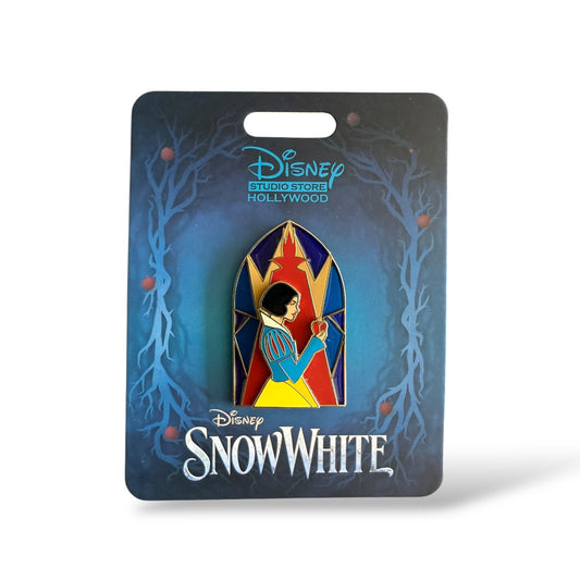 DSSH Snow White Profile on Stained Glass Snow White Pin