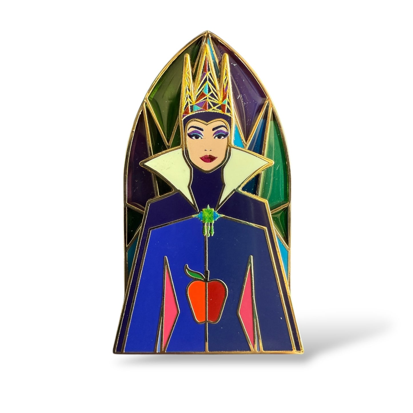 DSSH Snow White Profile on Stained Glass Evil Queen Pin